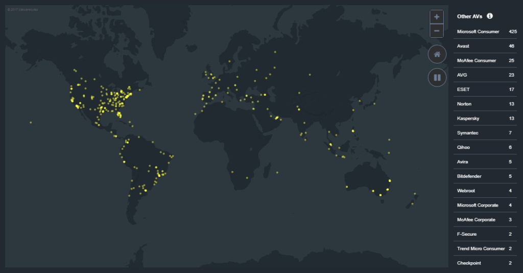 Malwarebytes Remediation Map